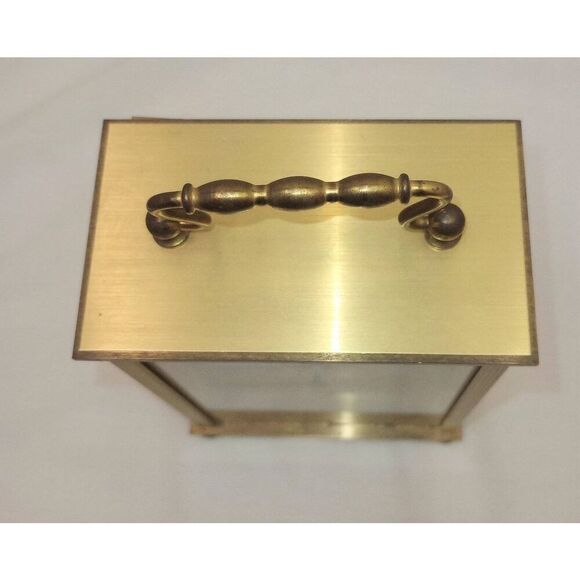 Elgin brass mantle quartz clock not working for parts only - Picture 2 of 7